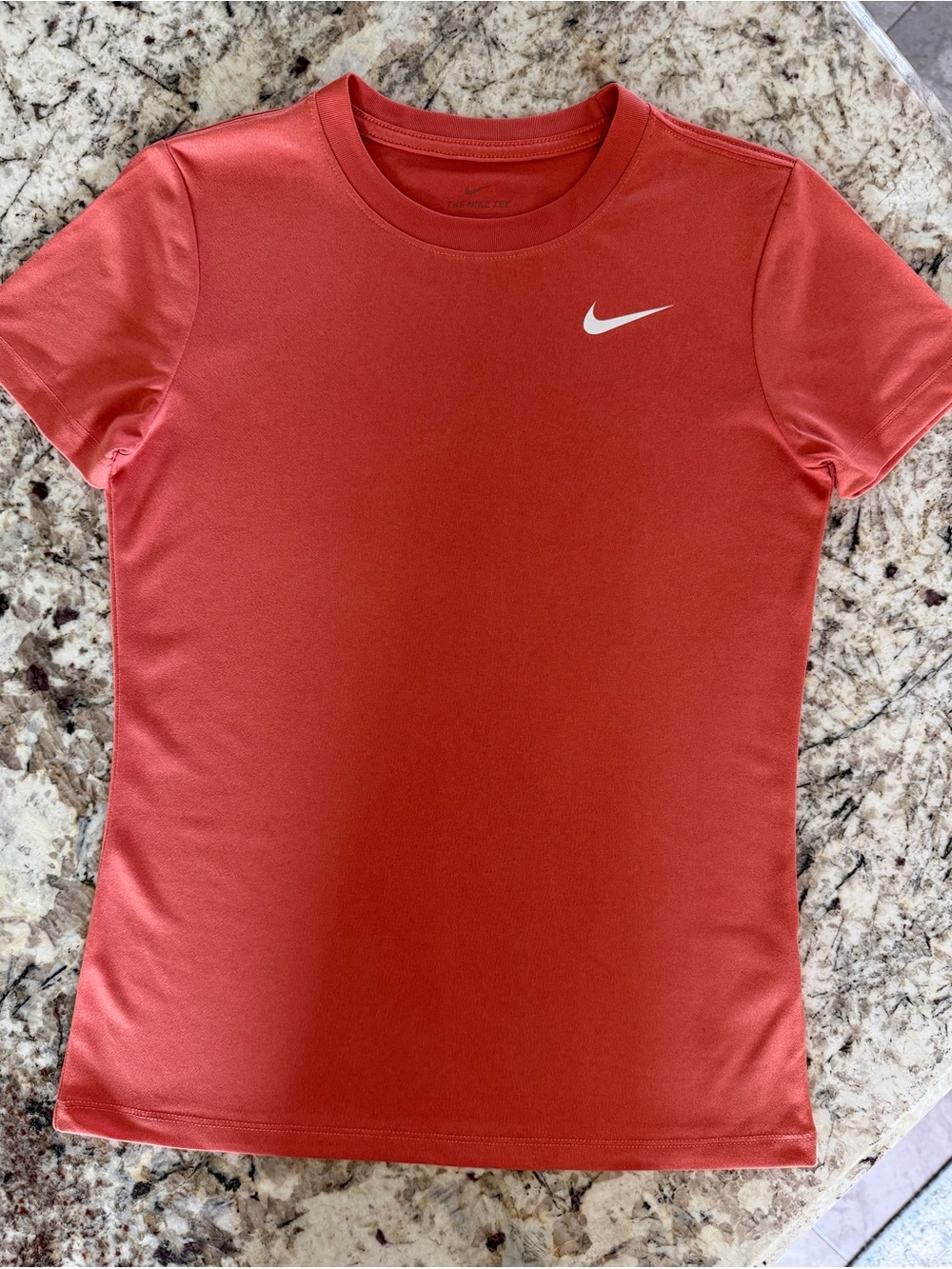 Nike Coral Athletic Tee with White Swoosh Women’s Size Small NWOT